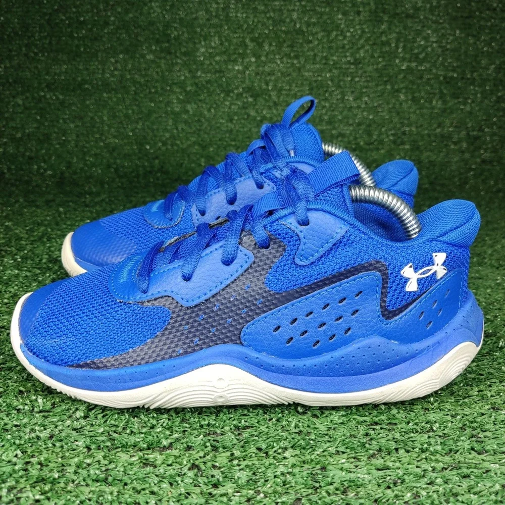Under Armour Basketball Shoes Kids 1.5Y Blue Jet 23 Sneaker 3026636-400 Athletic